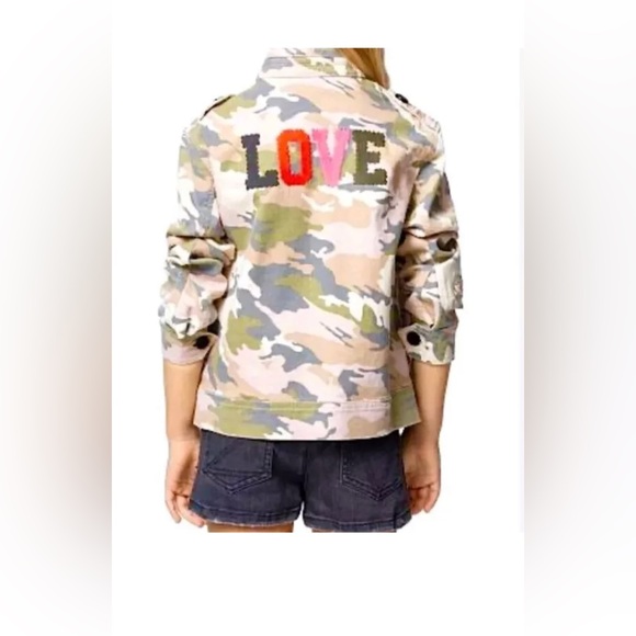 Zadig & Voltaire Girls size 4-5 camouflage zip up jacket - Picture 2 of 2